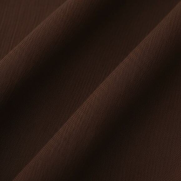 Commense Brown Semi-Sheer Chiffon Ruffle Mini Dress with Cape Overlay – Size XL - Picture 6 of 6